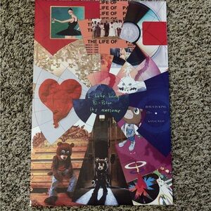 Kanye West Collage Painting of Albums